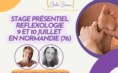 Stage présentiel 2 jours réflexologie auriculaire et plantaire – 9 et 10 juillet 2026