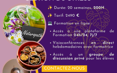 Formation Naturopathe : du 3 Août 2026 au 16 Janvier 2027